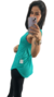 Regata Long Line Feminina Dry Fit Moda Fitness Treinos - loja online