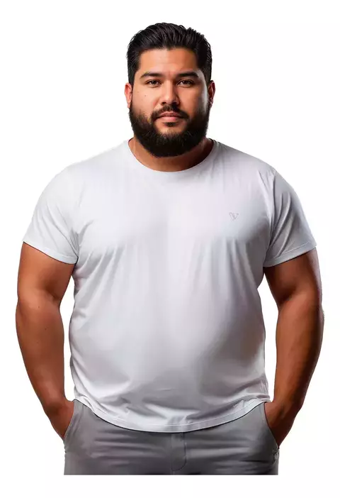 Camiseta Masculina Plus Size Termica UV +50 Sport Academia