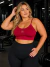Top Alça Fina com Regulagem Costas PLUS SIZE Poliamida Fite Estilo - loja online
