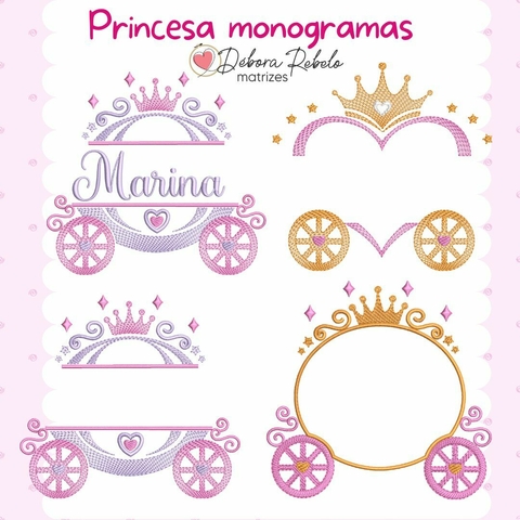 Monograma - Carruagem Princesa