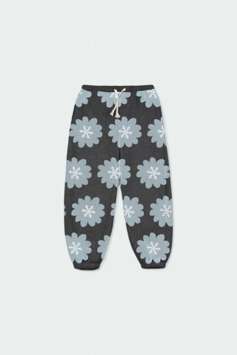 BABUCHA GRIS FLORES - comprar online