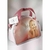 Bolsa Meia Lua de Lona Rosa com Bolsos