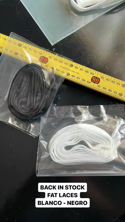 CORDONES CHUNKY / ANCHOS BLANCOS