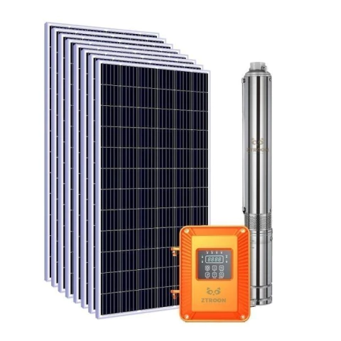 Kit Bomba Solar ZTROON - 3ZTPC3.8-180-96-1500W - até 180m ou 22.800 L/dia