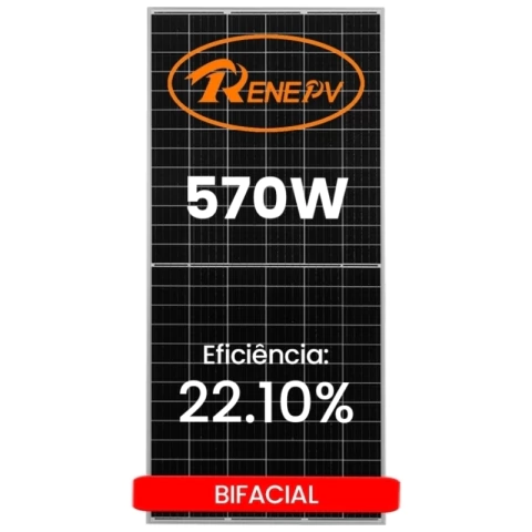 Painel Solar 570W Bifacial RENEPV