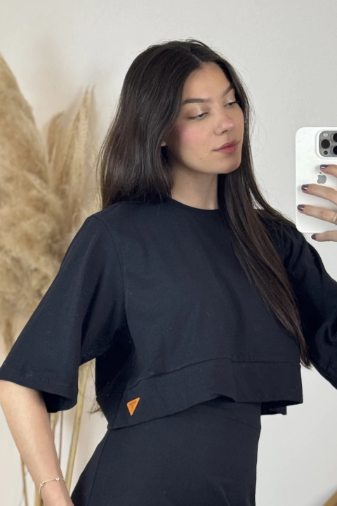 CROPPED BARRADO MANGA 3/4