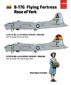 Boeing B-17G Rose of York - Edição Limitada 1/32 - HKM 1E44 - comprar online