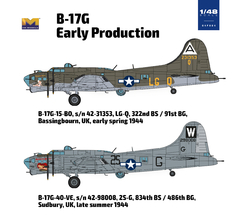 B-17G Flying Fortress - early production 1/48 - HKM 1F001 - comprar online