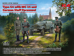 Type G4 with MG 34 and German Staff Personnel 1/24 - ICM 24024