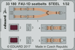 Cintos F4U-1D 1/32 - Photo-Etch STEEL 33180
