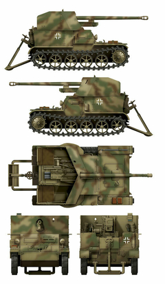 Pz.Sfl.Ia 5cm Pak38 (VK3.02) 1/35 - Das Werk 35017 - loja online