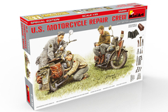 U.S. MOTORCYCLE REPAIR CREW. SPECIAL EDITION 1/35 - MiniArt 35284 - Hey Hobby - Modelismo Extraordinário