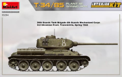 T-34/85 c/ interior Fábrica 112. Primavera 1944 1/35 - MiniArt 35294 - loja online