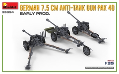 7.5CM PAK 40 EARLY PROD. 1/35 - MiniArt 35394 - loja online