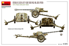 Imagem do 7.5CM PAK 40 Mid c/ artilheiros e munição 1/35 - MiniArt 35400