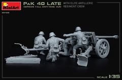 7.5CM PAK 40 Late c/ artilheiros e munição 1/35 - MiniArt 35409 - Hey Hobby - Modelismo Extraordinário