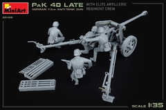 Imagem do 7.5CM PAK 40 Late c/ artilheiros e munição 1/35 - MiniArt 35409