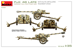 7.5CM PAK 40 Late c/ artilheiros e munição 1/35 - MiniArt 35409 na internet