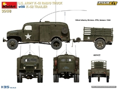 Imagem do Radio Truck K-51 US Army c/atrelado K-52 1/35 - MiniArt 35418