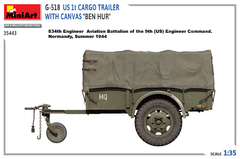 G-518 US 1t CARGO TRAILER c/ Lona “BEN HUR” 1/35 - MiniArt 35443 - loja online