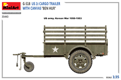 G-518 US 1t CARGO TRAILER c/ Lona “BEN HUR” 1/35 - MiniArt 35443 na internet