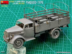 Caminhão Alemão 3T CARGO 3,6-36S Prod. Intermediária PMQ600 1/35 - MiniArt 35449 na internet