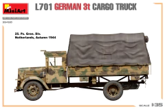 Imagem do Caminhão Alemão L701 3T CARGO 1/35 - MiniArt 35450