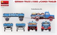 Caminhão Alemão L1500S c/ atrelado 1/35 - MiniArt 38023 - comprar online
