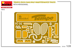 Caminhão de ServiçoTempo E400 c/ Equipe de Manutenção de Ferroivas 1/35 - MiniArt 38063 na internet