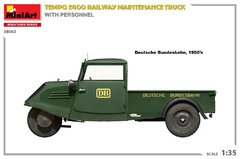 Caminhão de ServiçoTempo E400 c/ Equipe de Manutenção de Ferroivas 1/35 - MiniArt 38063 - loja online