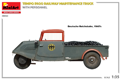 Caminhão de ServiçoTempo E400 c/ Equipe de Manutenção de Ferroivas 1/35 - MiniArt 38063 - comprar online