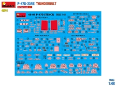 P-47D-25RE Thunderbolt 1/48 - Edição Avançada MiniArt 48001 - comprar online