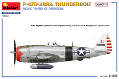 P-47D-28RA THUNDERBOLT PACIFIC THEATER OF OPERATIONS 1/48 - Edição Básica MiniArt 48022 - Hey Hobby - Modelismo Extraordinário