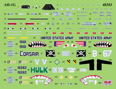 AH-1G Cobra c/ M8A1 US Landing Mat 1/48 - ICM 48298 - Hey Hobby - Modelismo Extraordinário