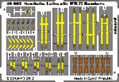 Cintos Luftwaffe Bombardeiros WW2 1/48 - Photo-Etch 49003