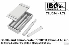 Munição c/ Caixas p/ Canhão Anti-Aéreo Italiano 90/53 1/72 - IBG 72U054 - comprar online