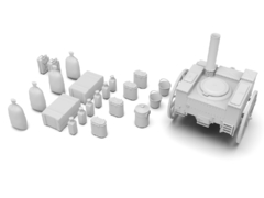 AHN Gulaschkanone - Cozinha de Campo Alemã c/ Cozinehiros 1/35 - ICM 35421