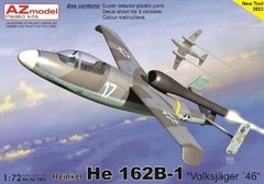 Heinkel He 162B-1 "Volksjäger 1946" 1/72 - AZmodel 7851