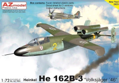 Heinkel He 162B-3 "Volksjäger 1946" 1/72 - AZmodel 7853