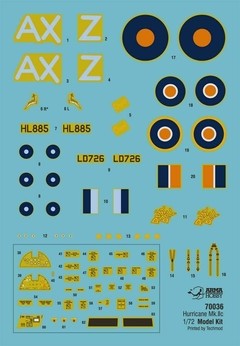 Hurricane Mk. IIc Trop 1/72 - Arma Hobby 70037 - Hey Hobby - Modelismo Extraordinário