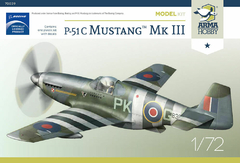 P-51C Mustang Mk. III 1/72 - Arma Hobby 70039