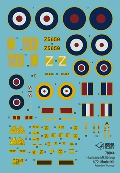 Hurricane Mk. IIb Trop 1/72 - Arma Hobby 70044 - Hey Hobby - Modelismo Extraordinário