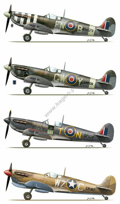 Supermarine Spitfire Mk Vb (com decais) - Kagero 15023