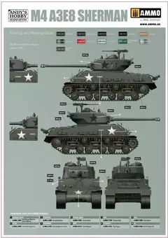 Imagem do M4A3E8 Sherman "Easy Eight" 1/16 - Andy Hobby HQ 001