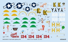 Decal P-38J Pacific Lightnings 1/48 - Eduard D48103