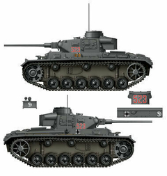Panzer III Ausf. J 3 em 1 1/16 SEM CAIXA - Das Werk 16002 na internet