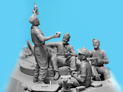 “Prost!” Bergepanther c/ figuras em descanso 1/35 - ICM 35343 na internet
