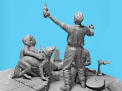 Imagem do “Prost!” Bergepanther c/ figuras em descanso 1/35 - ICM 35343