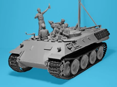 “Prost!” Bergepanther c/ figuras em descanso 1/35 - ICM 35343 - comprar online
