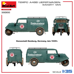 Caminhão de Entregas Tempo A400 1/35 - MiniArt 38066 - comprar online